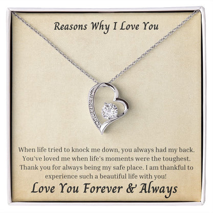 Reasons Why I Love You 008 Forever Love Necklace