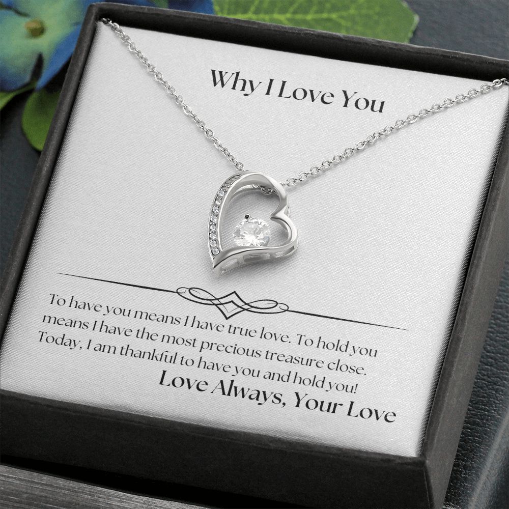Why I Love You 001 Forever Love Necklace