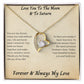 Love You To The Moon And To Saturn 007 Forever Love Necklace
