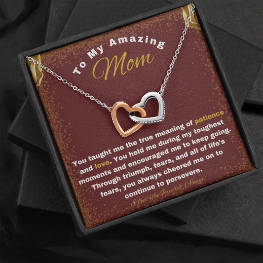Patience And Love, To My Beautiful Mom Necklace, Mothers Day Gift From Daughter, Mom Gift from Son, Mother's Day Necklace