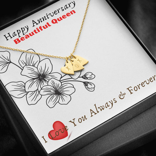 Wedding Date Necklace, Anniversary Gift, Love Necklace, Sweetest Hearts Necklace, Custom Necklace, Gift For Her, Engagement Gift, I Love You Gift