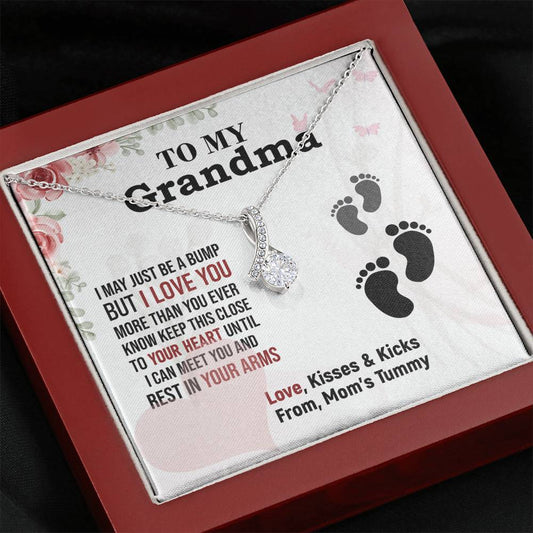 Gift For Grandma Necklace Grandmother Birthday Gift From Granddaughter/Grandson To My Grandma Necklace Gift Grandmother Gift