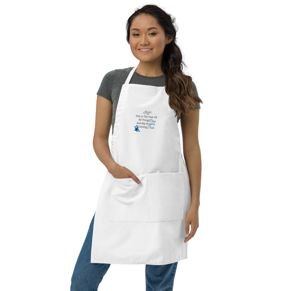 Embroidered Apron The Year Of All Things New