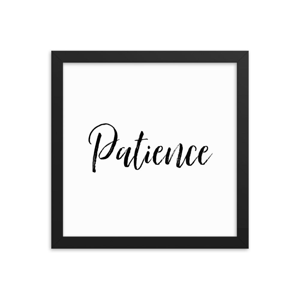 Wall Decor Gift Framed poster, Patience