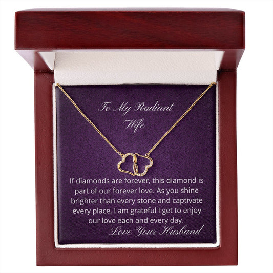 Wife -This Diamond Is Part Of Our Forever Love - Everlasting Love Necklace
