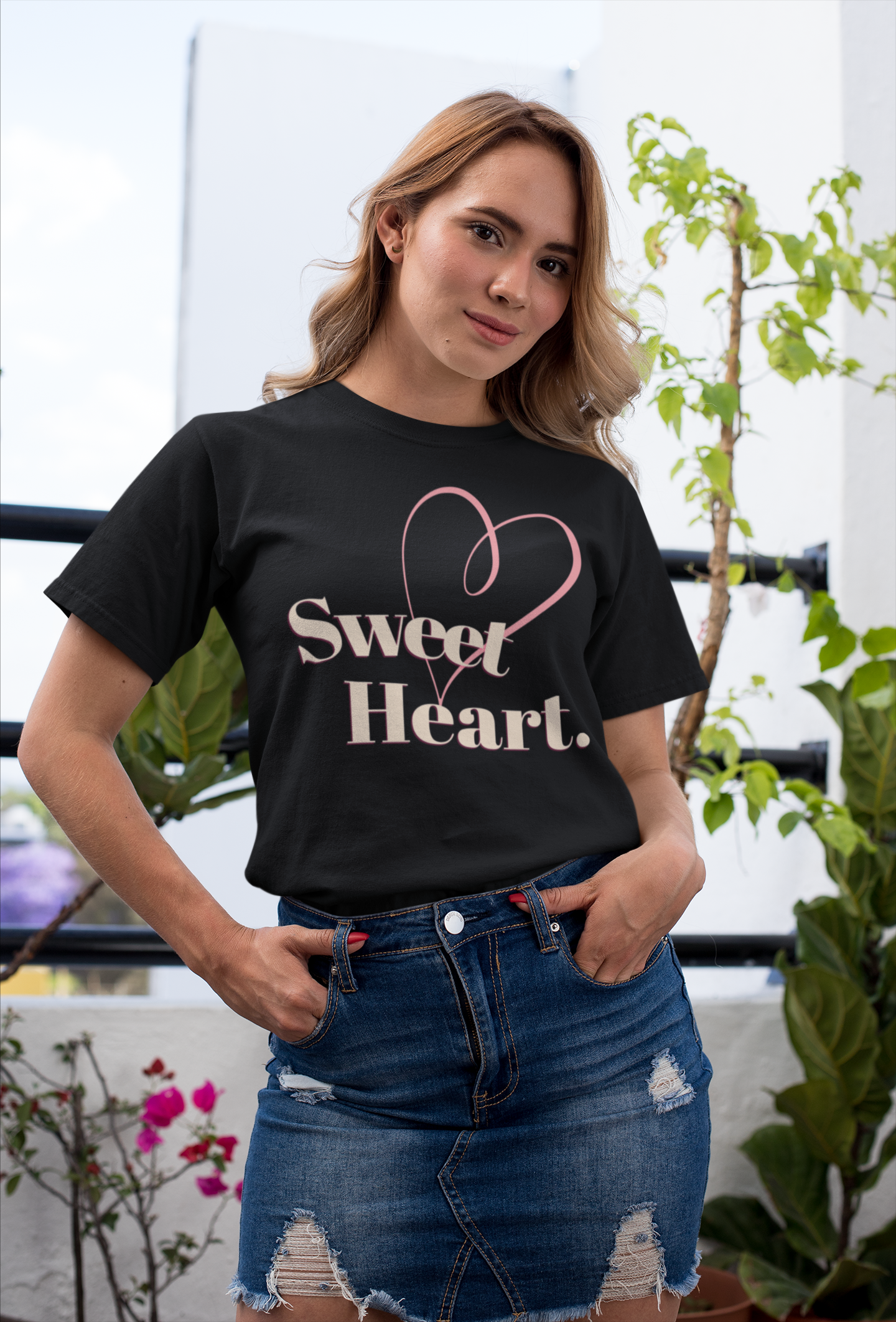 Bestfriend Tee Sweetheart Tshirt Inspirational Shirt, Positive Quote Tee For Women