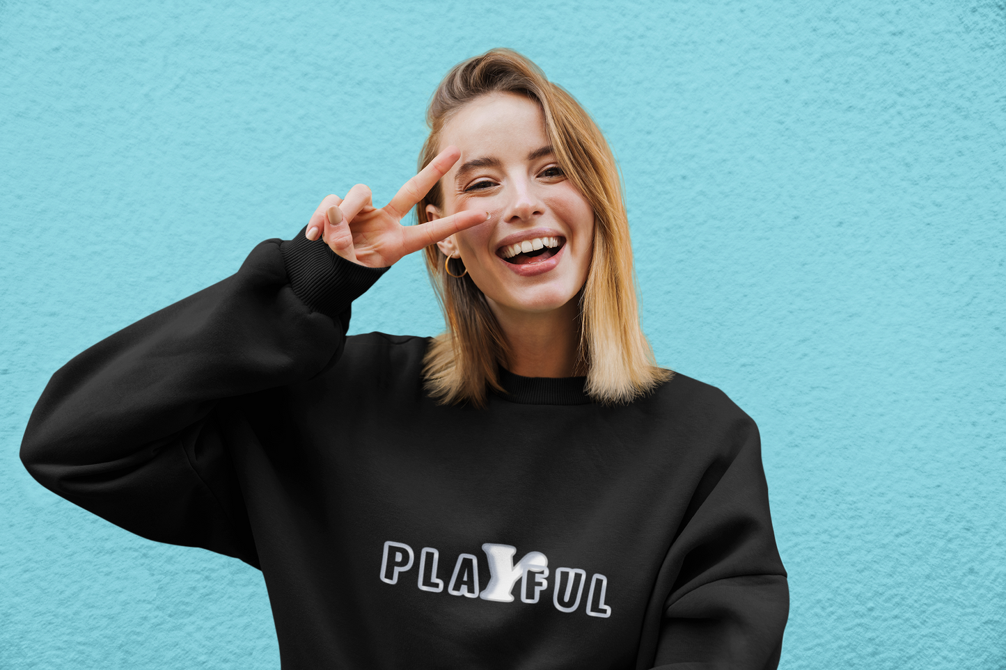 playful Sweater, playful Inspirational Sweatshirt, Positive Quote Shirt For Women, Unisex Sweater