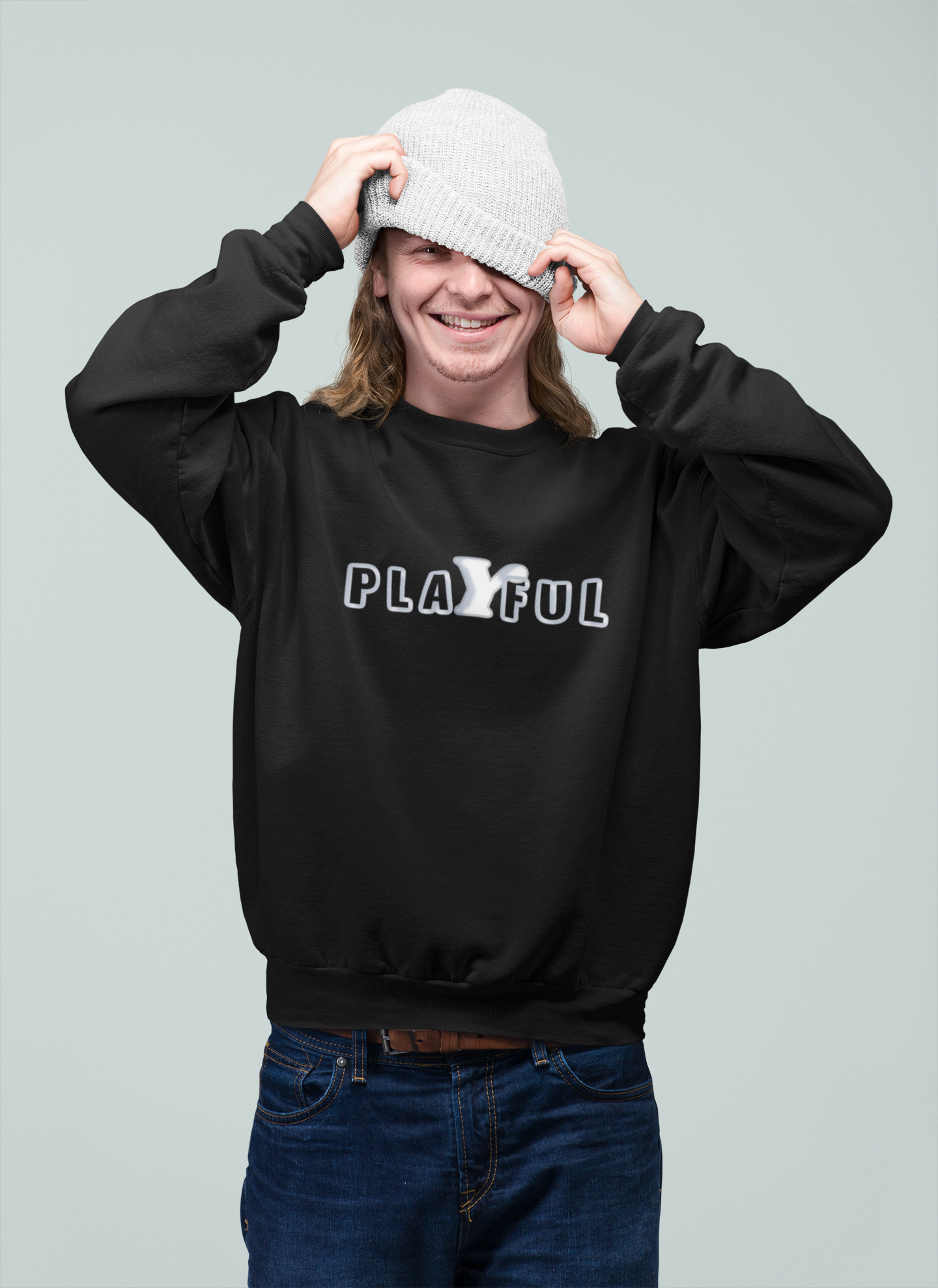 playful Sweater, playful Inspirational Sweatshirt, Positive Quote Shirt For Women, Unisex Sweater