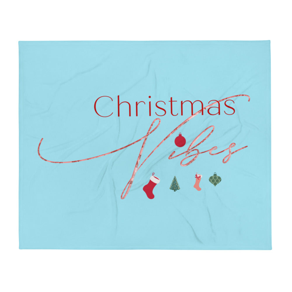 Christmas Vibes Throw Blanket, Great Christmas Gift, Gift For Christmas, Holiday Season, Good Vibes, Christmas Vibes