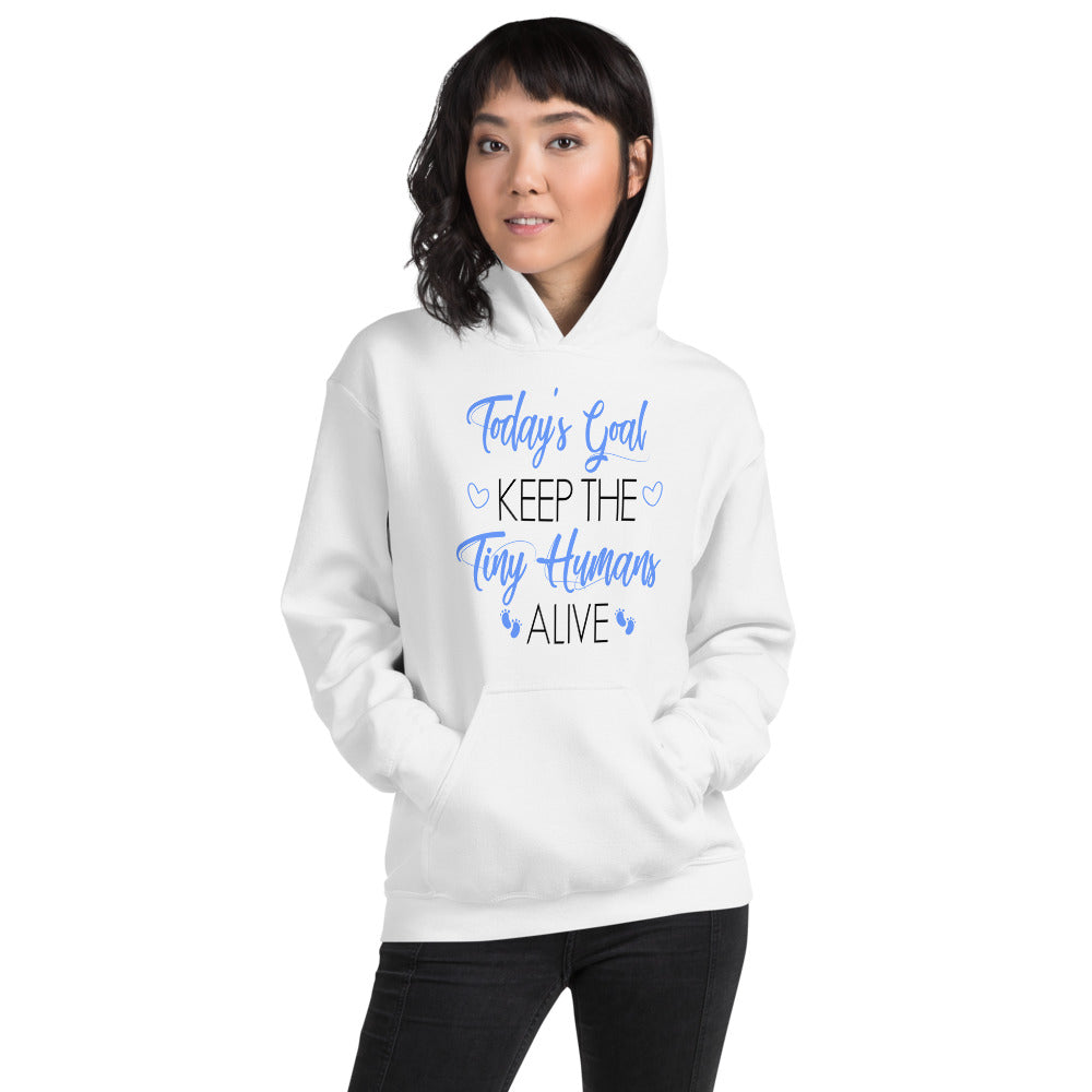 Mommy Goals For Tiny Humans Hooded Sweatshirt - E2 Express