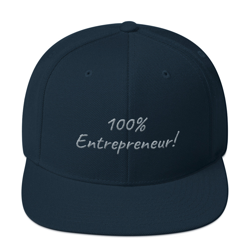 100% Entrepreneur (Snapback Hat) - E2 Express