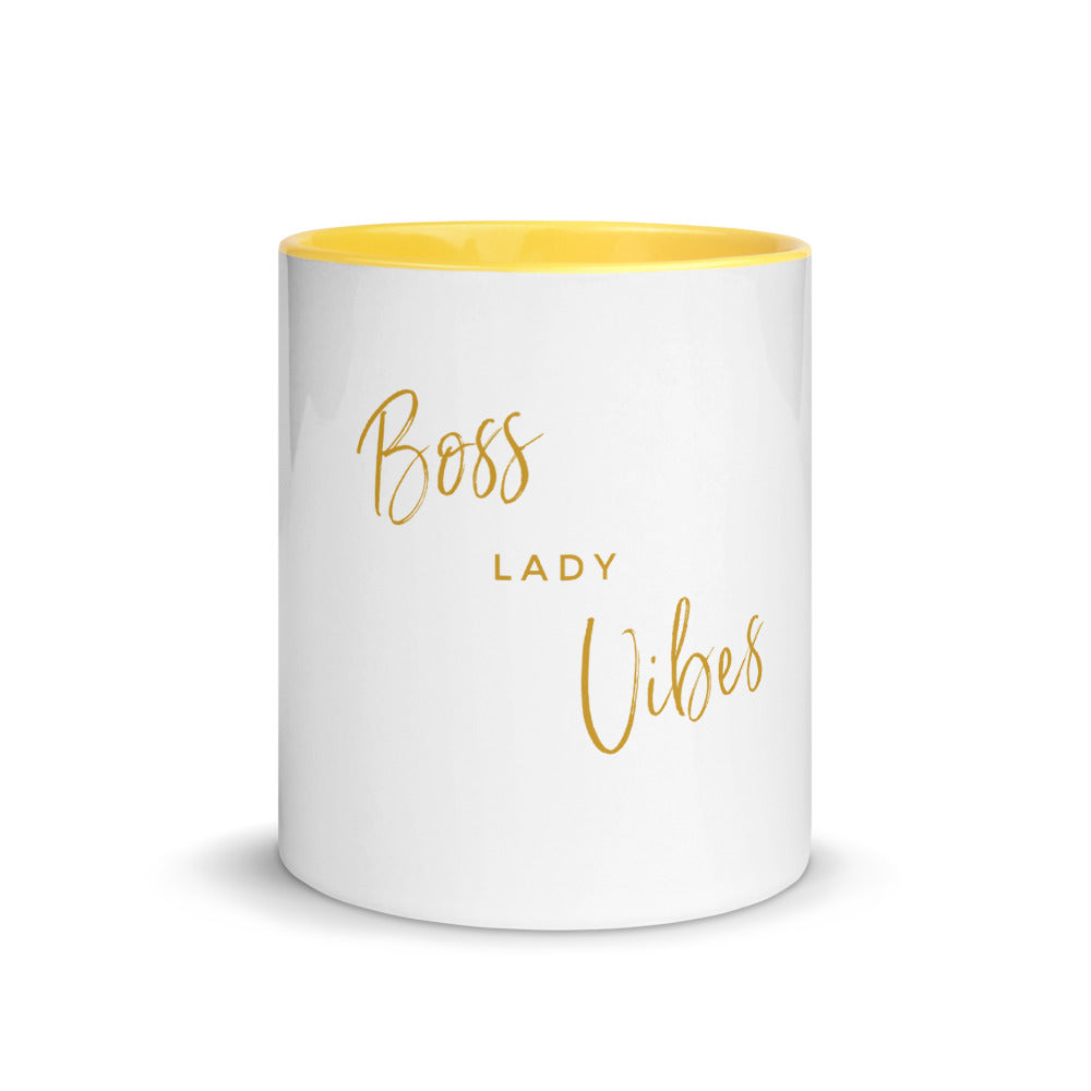 Boss Lady Vibes Mug with Color Inside, Entrepreneur Women, Women Who Lead, Girl Boss, Boss Lady, Women T-shirt, Entrepreneur Empowerment, Boss Women