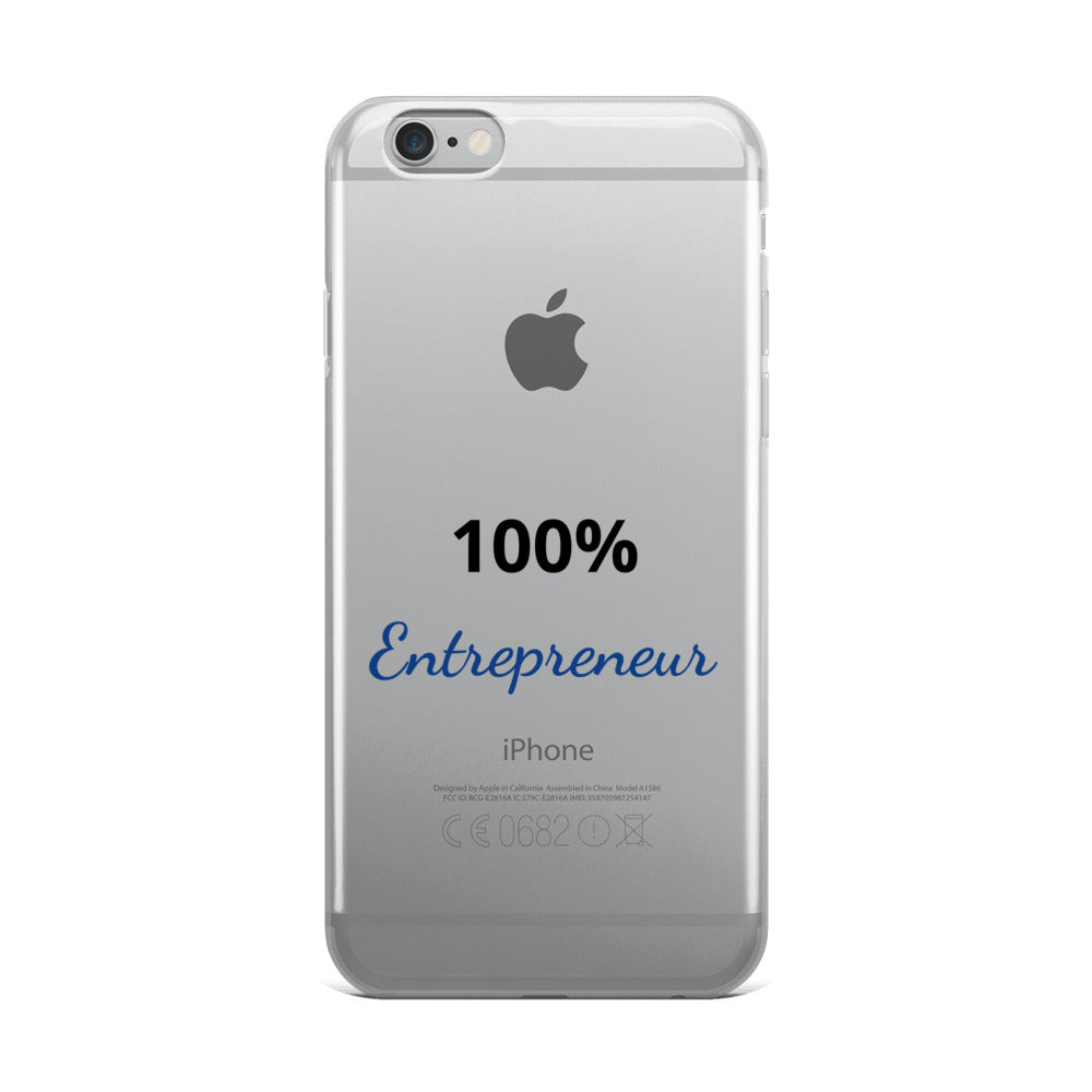100% Entrepreneur iPhone Case - E2 Express