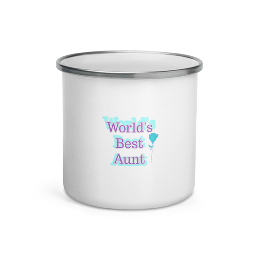 World's Best Aunt Enamel Mug, My Aunt Rocks, Best Aunt Ever, Aunt Gift, Favorite Aunt, Gift For Aunt, Mugdom, Gifts That Makes You Smile