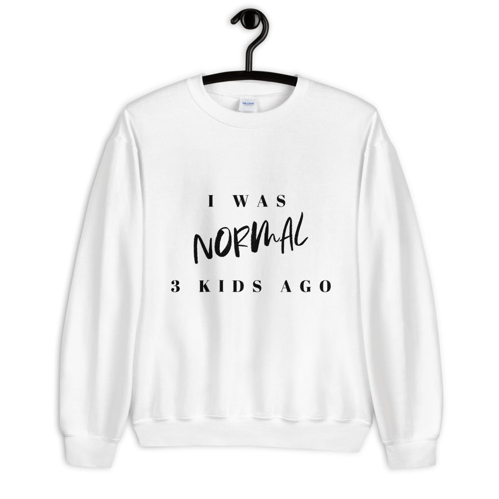 I Was Normal 3 Kids Ago, Funny Mom Sweatshirt, Mom of 3 Shirt, Mom Cubed Shirt, 3 Kids Shirt, Crazy Mom Sweater, Tired Mom Tee, Life of a Mom
