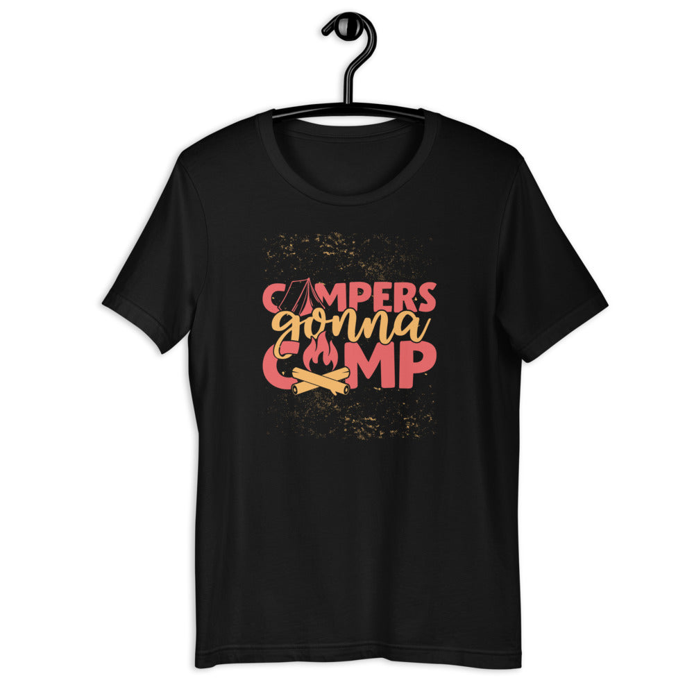 Camping Tshirt, Campers Gonna Camp Short-Sleeve Unisex T-Shirt