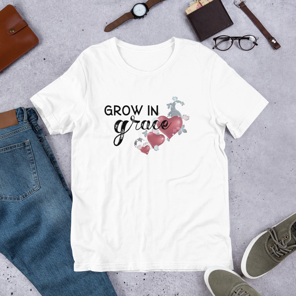 Grow in grace, Faith over fear t-shirt, Faith t-shirt Short-Sleeve Unisex T-Shirt