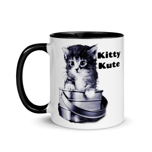 Cat Mom Mug, Gift to Mom, Pet Lover Mug, Kitty Mug, Cat Mama Mug with Color Inside