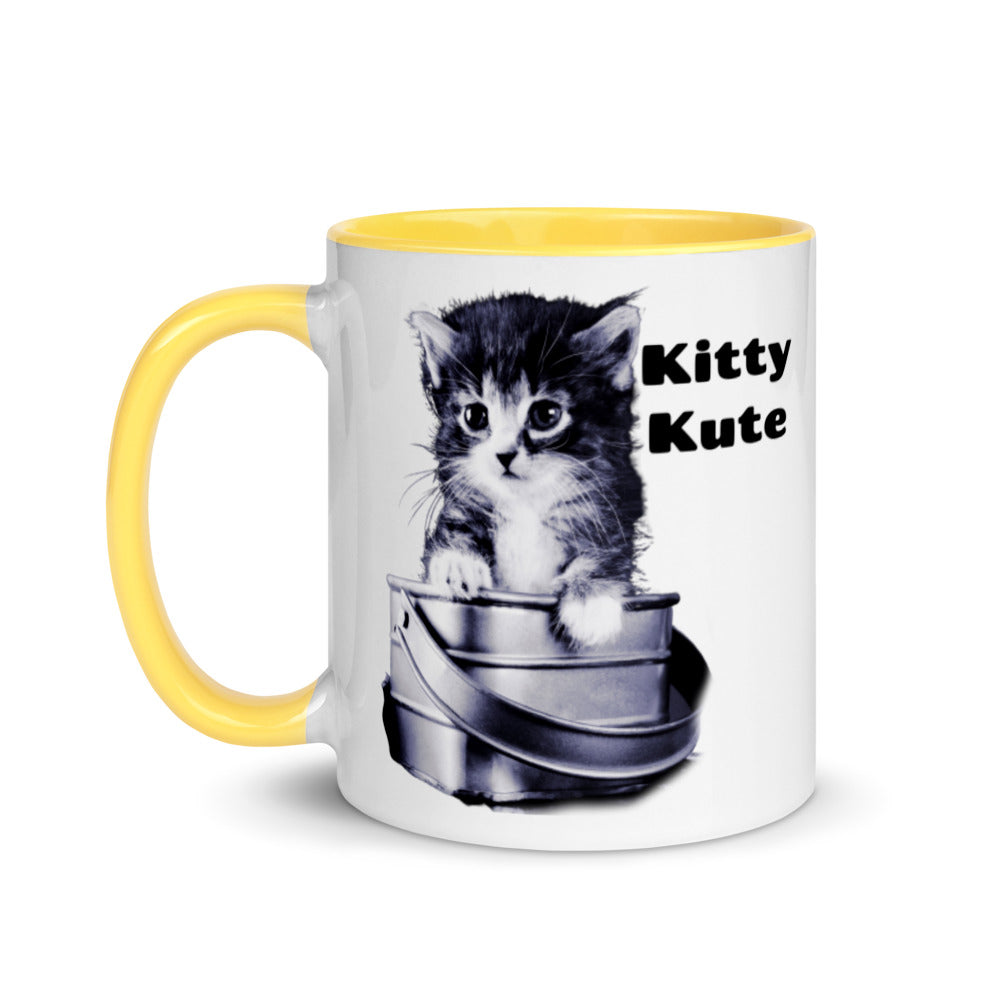 Cat Mom Mug, Gift to Mom, Pet Lover Mug, Kitty Mug, Cat Mama Mug with Color Inside