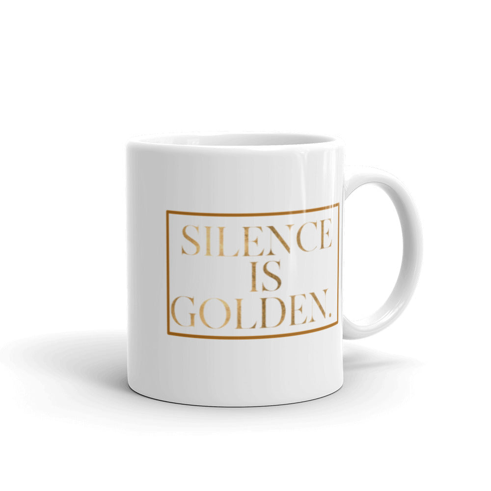 Inspirational Wisdom Mug Silence Is Golden