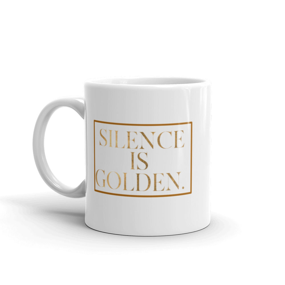 Inspirational Wisdom Mug Silence Is Golden
